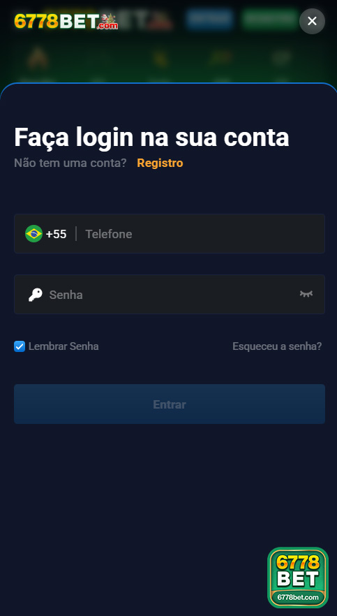 6778bet.com - acessar sua conta agora